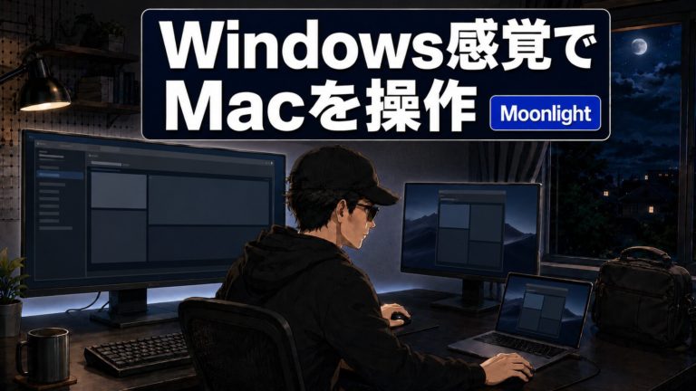 WindowsからMacBook AirをWindows感覚で操作する自宅の作業環境