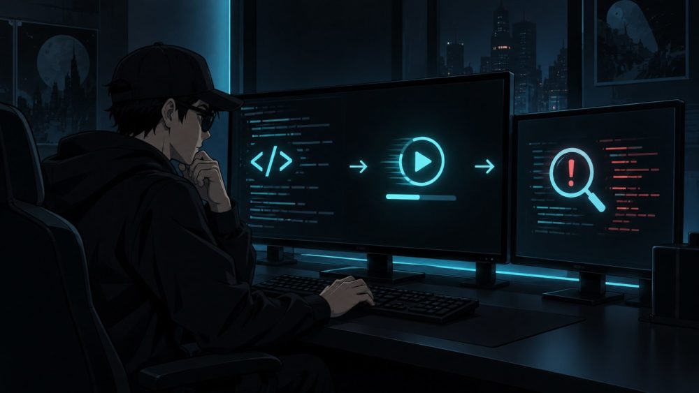 コードを書く、実行する、エラーを確認する作業を一つにまとめたIDEの作業台