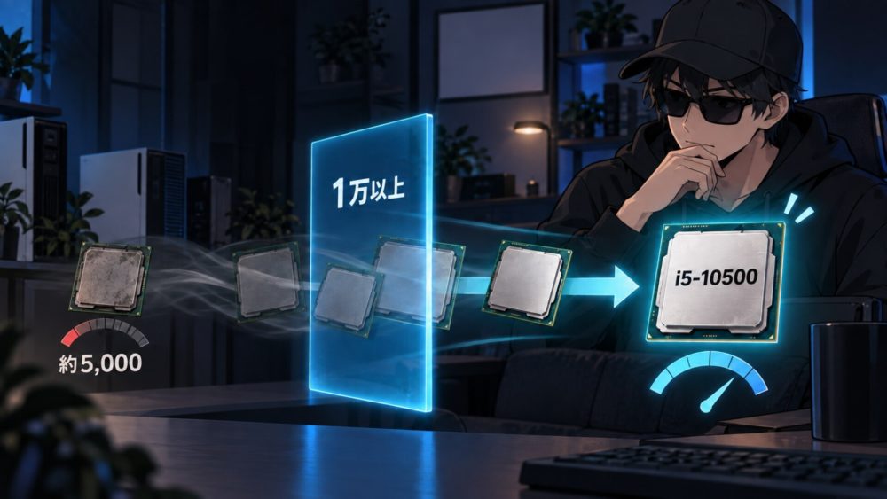 CPUを世代ではなく性能帯で絞り込む考え方のイラスト